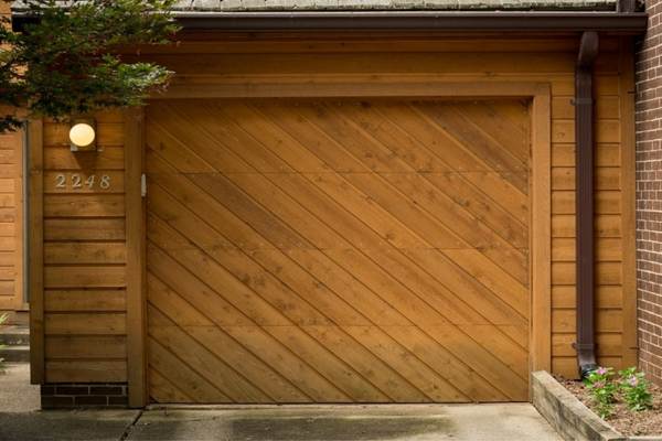 install garage door wood panels